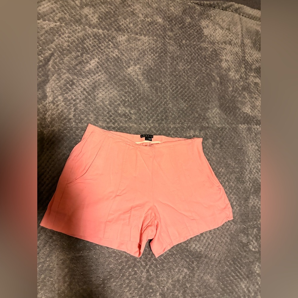Theory Coral Women's High Waist Shorts